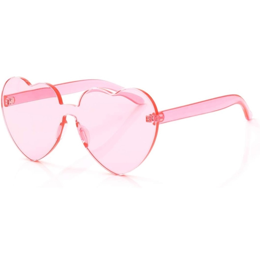 Pink Heart Shaped Glasses